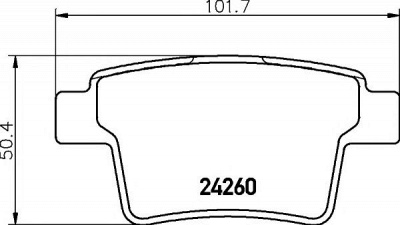 HELLA PAGID 8db355012171 -  Комплект тормозных колодок, дисковый тормоз